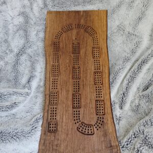 Cribbage Board, Black Walnut