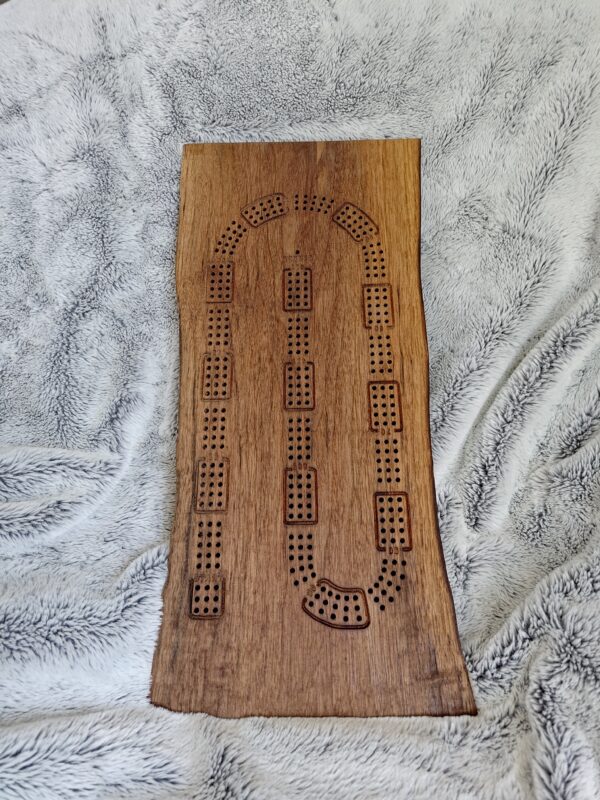 Cribbage Board, Black Walnut