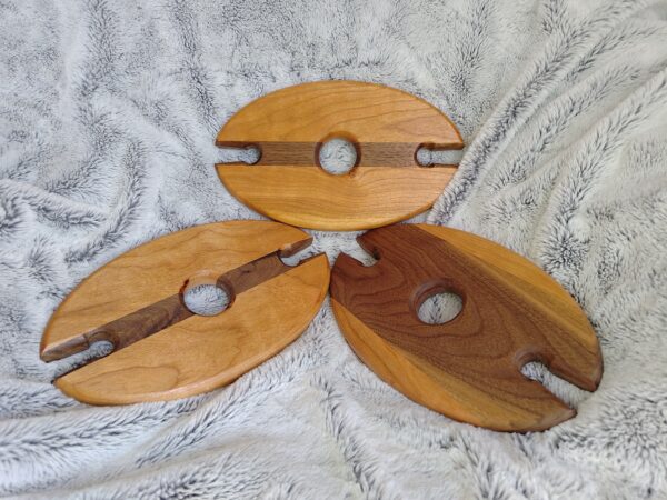 Wooden Wine Glass Display